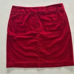 Harold’s Vibrant Red Corduroy Mini Pencil Skirt Spring Trend Size 8